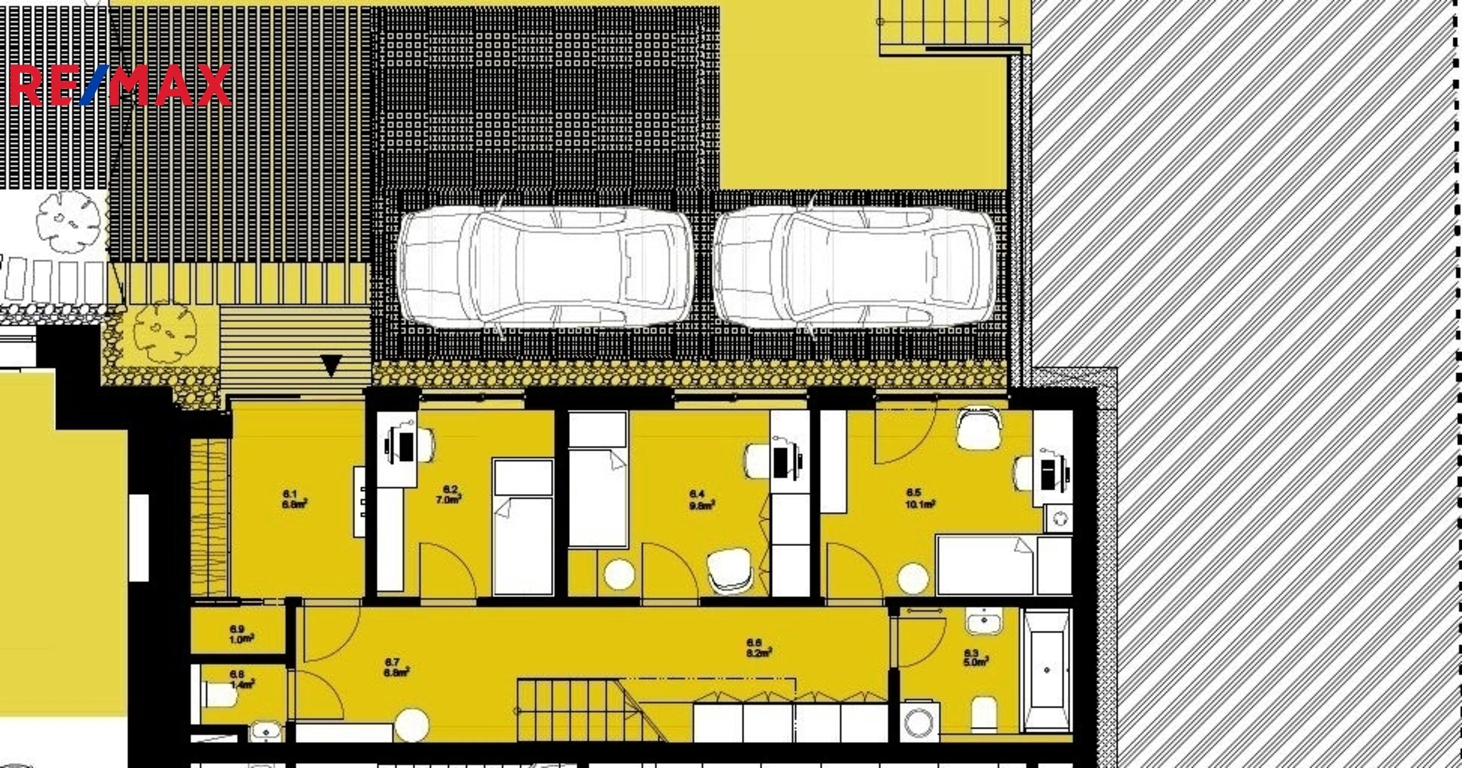 přízemí včetně parkovacích stání