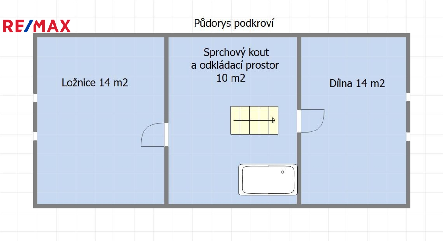 Půdorys podkroví