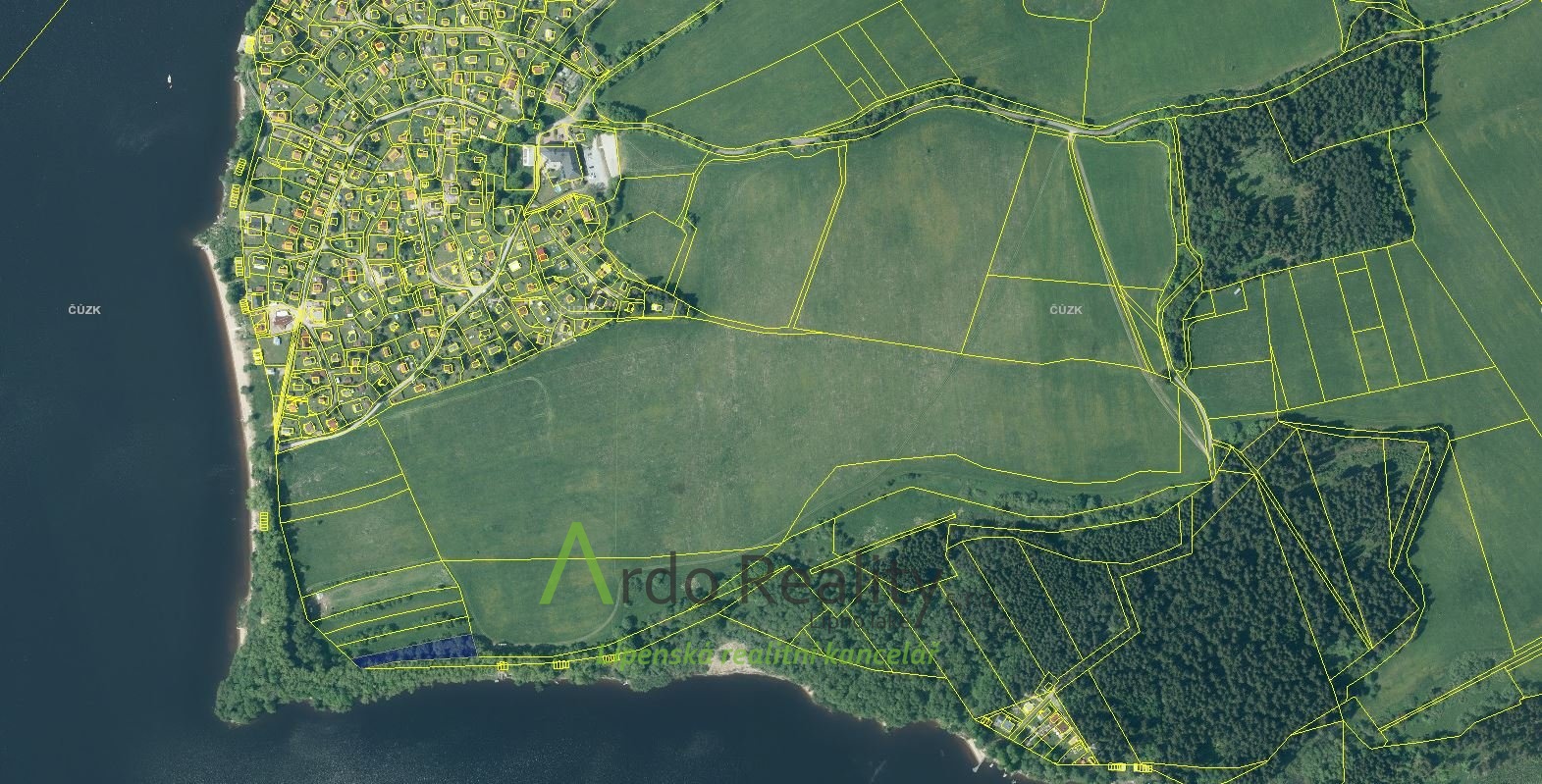 Nemneší mapa z KN