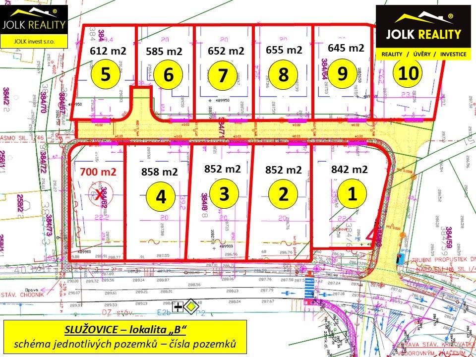 VERA VERBIKOVA JOLK REALITY PRODEJ POZEMKU OPAVA SLUŽOVICE