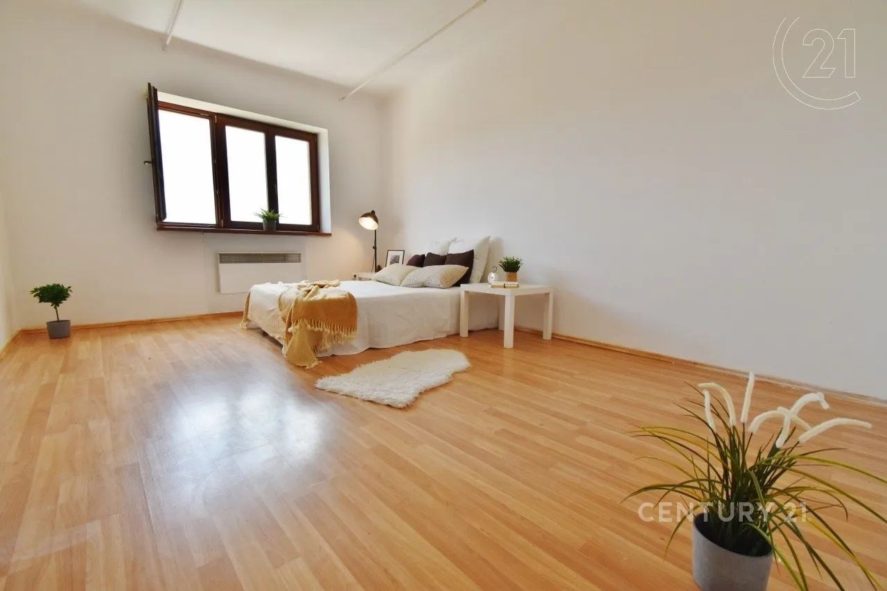 pokoj / ložnice s přirozené světlo a dřevěná podla