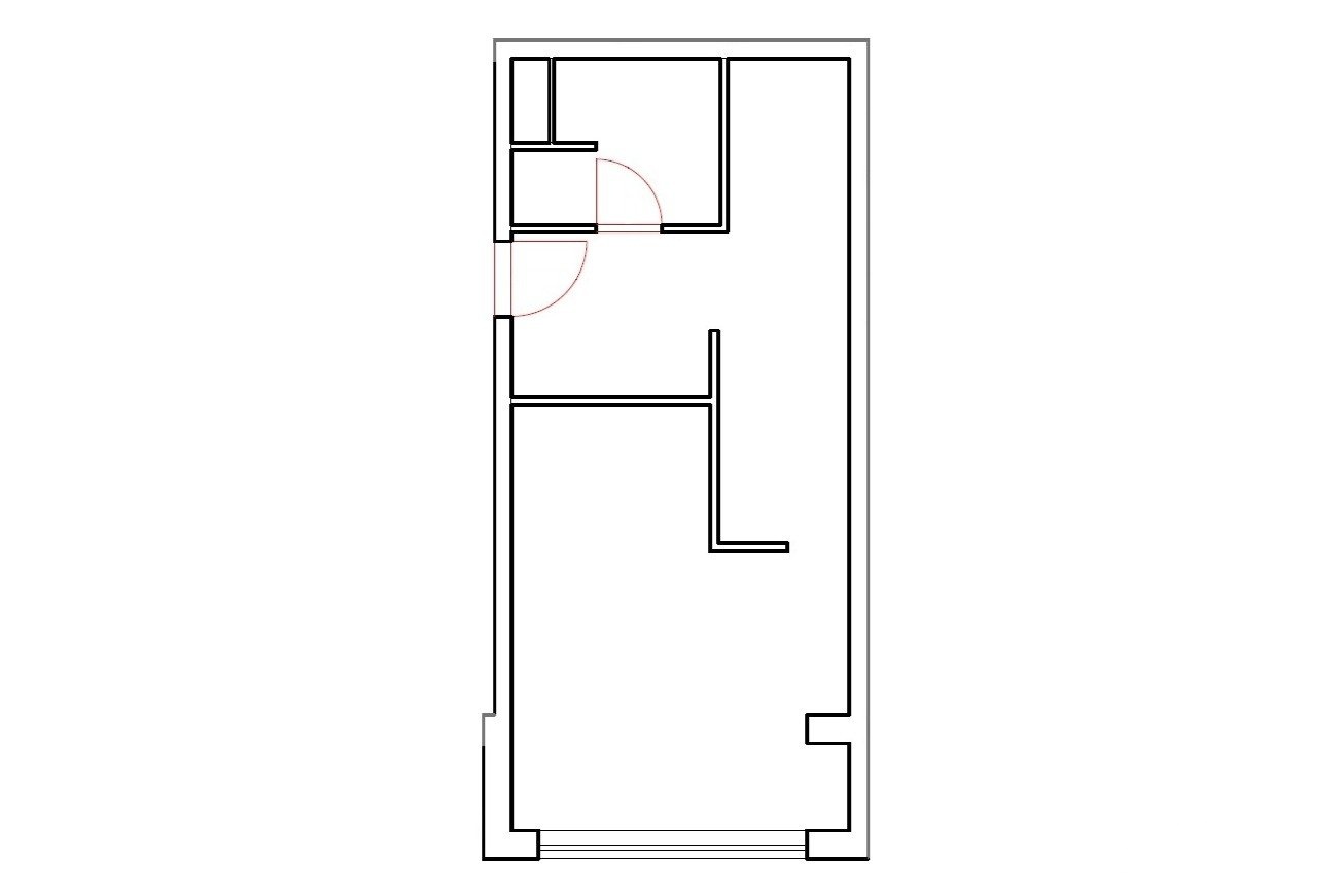 Půdorys 1kk Pod Vrchem