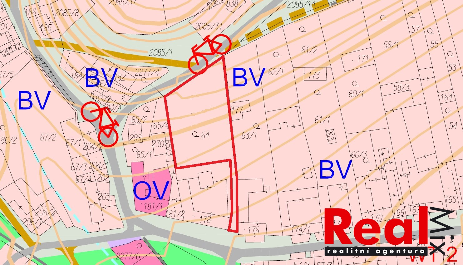 P - bydlení v RD - venkovské