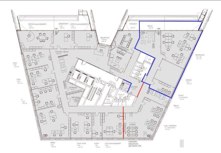 Pronájem kanceláře Praha 19 EUR za m²/měsíc, foto 4