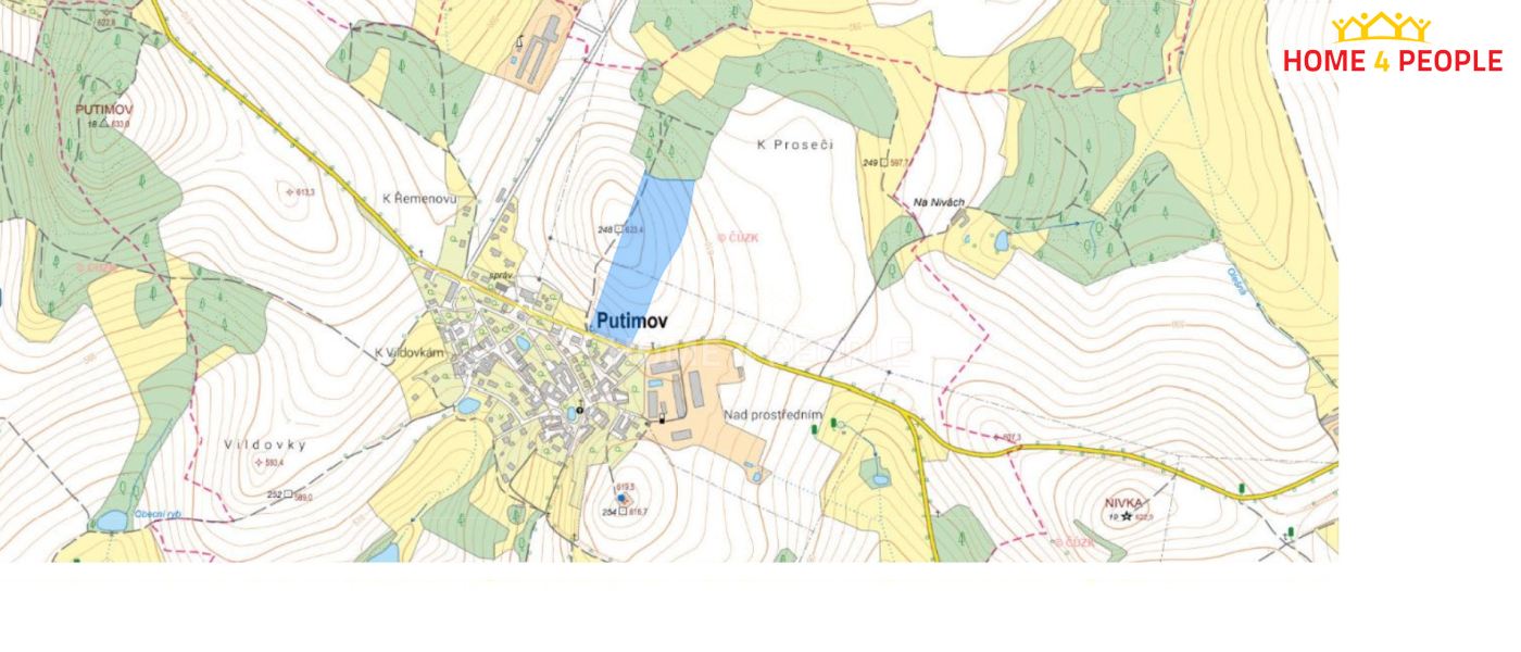 Prodej ostatních pozemků, 45 575 m² Putimov (okres Pelhřimov), obrázek 2