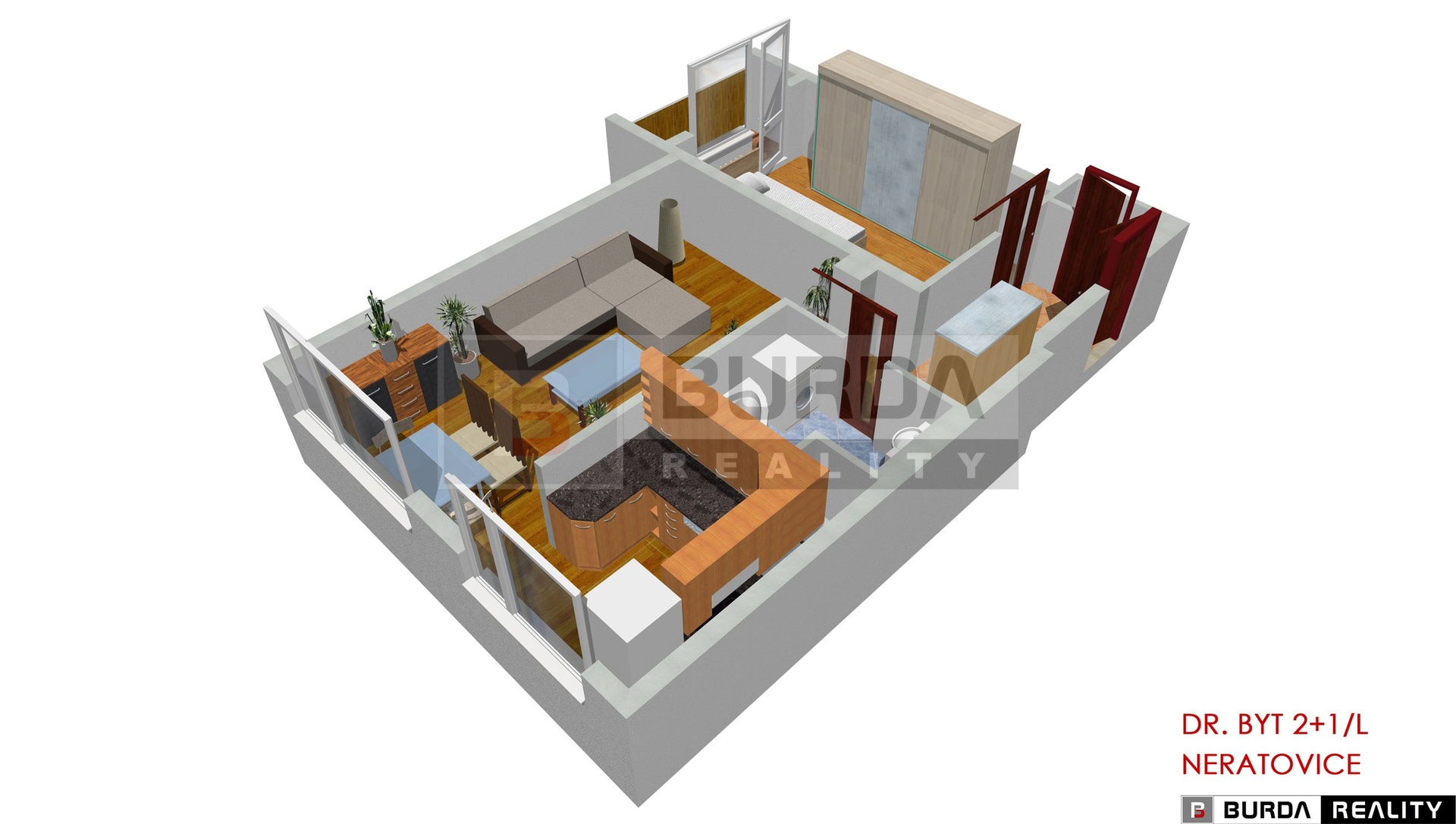 2+1 Nera - PERSP-9300-0-9300-45-90-00-63,04-45