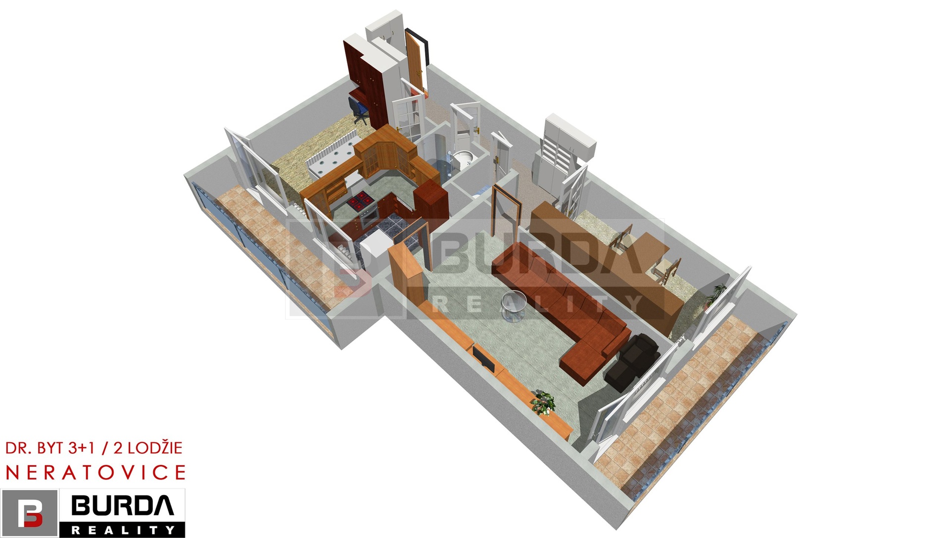 Roman 3+1 Nera PERSP 14900-0-10200-135-135