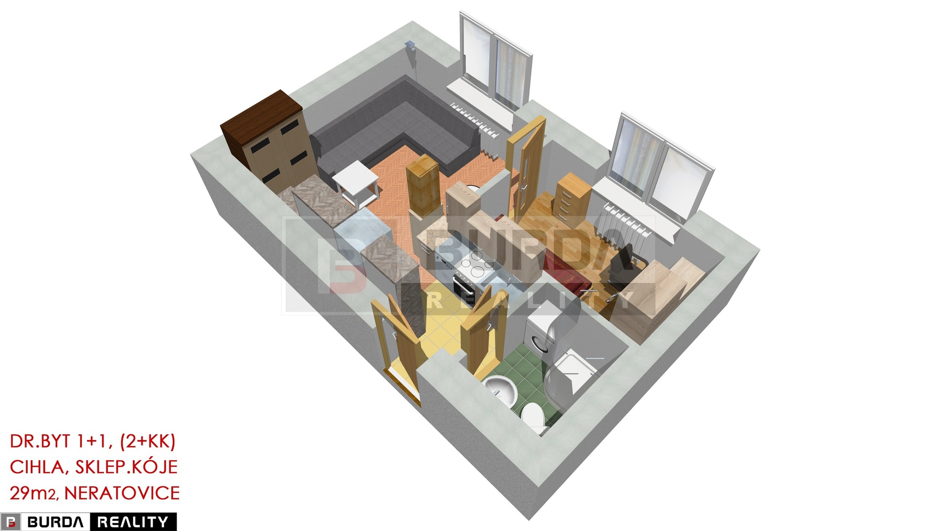 Byt 1+1 Nera - PERSP 9900-00-6700-315-90-00-70-315