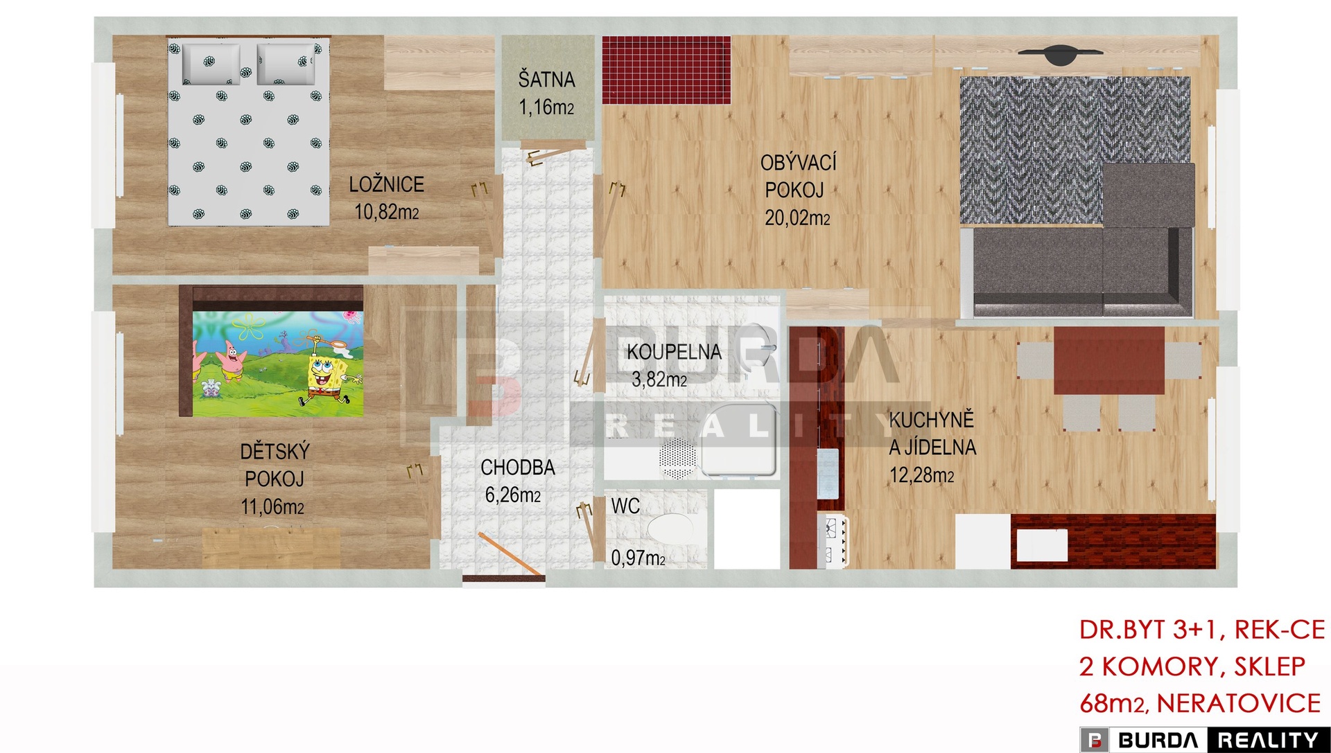 3+1 Nera - HORNI POHLED-270-45-63,04-BEZ STINU
