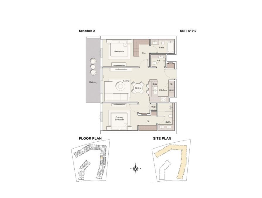 Costa Mare - Floor plan unit IV617