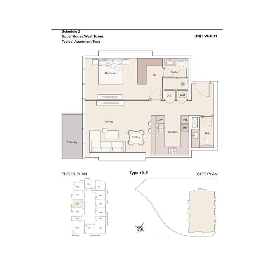 UH - floor plan unit 1811