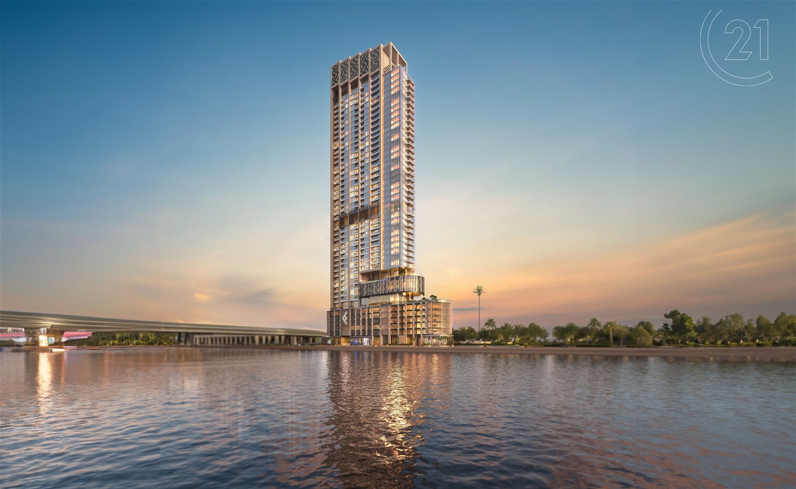 One River Point - river view