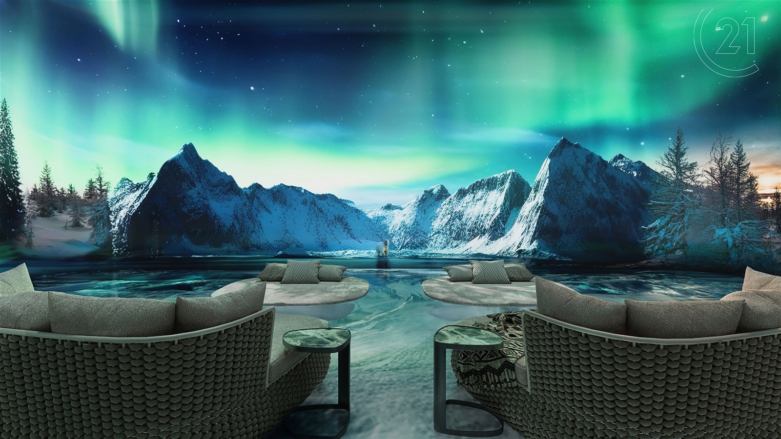 One River Point - immersive room