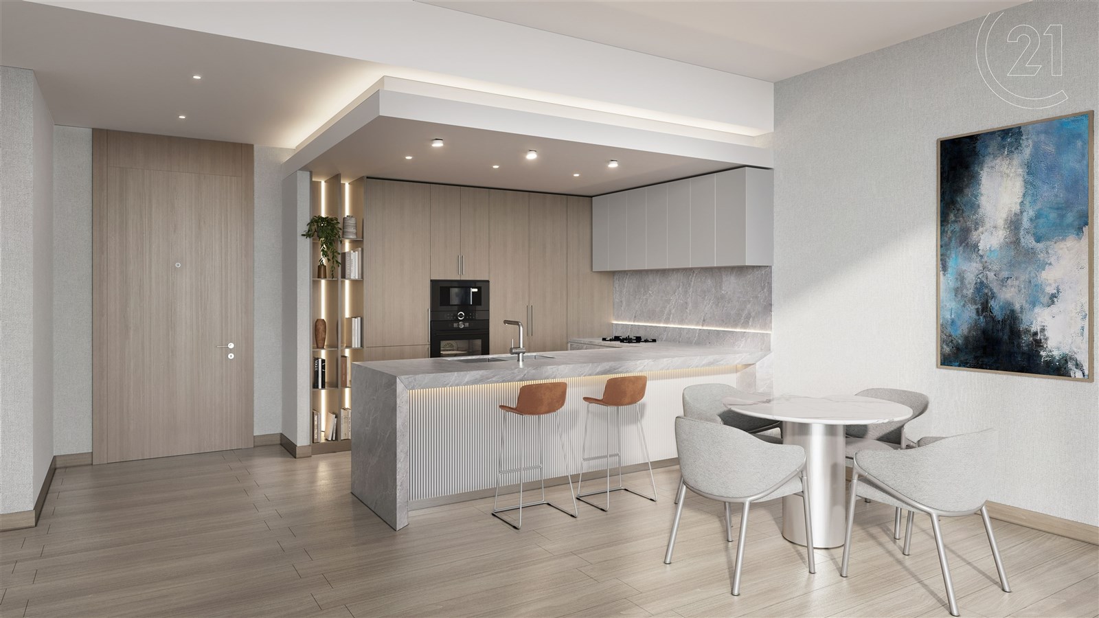 Claydon House - 1 and 2 bedroom kitchen