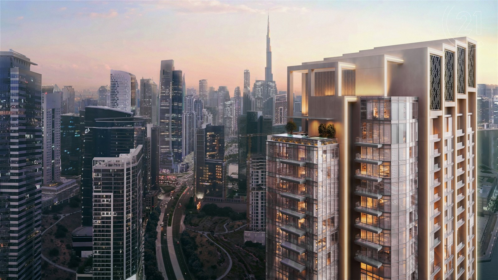 One River Point - facade roof