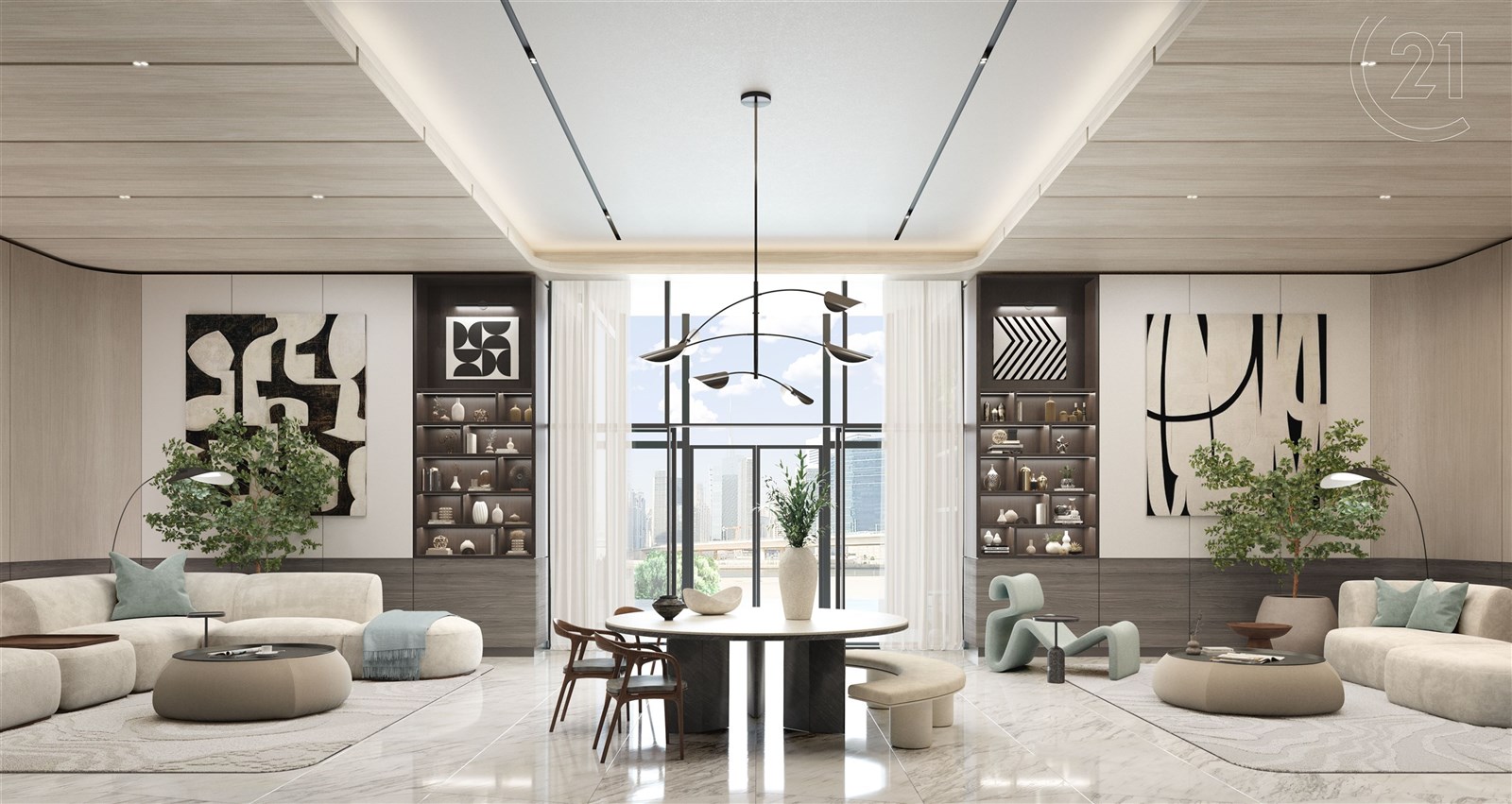 One River Point - lobby lounge
