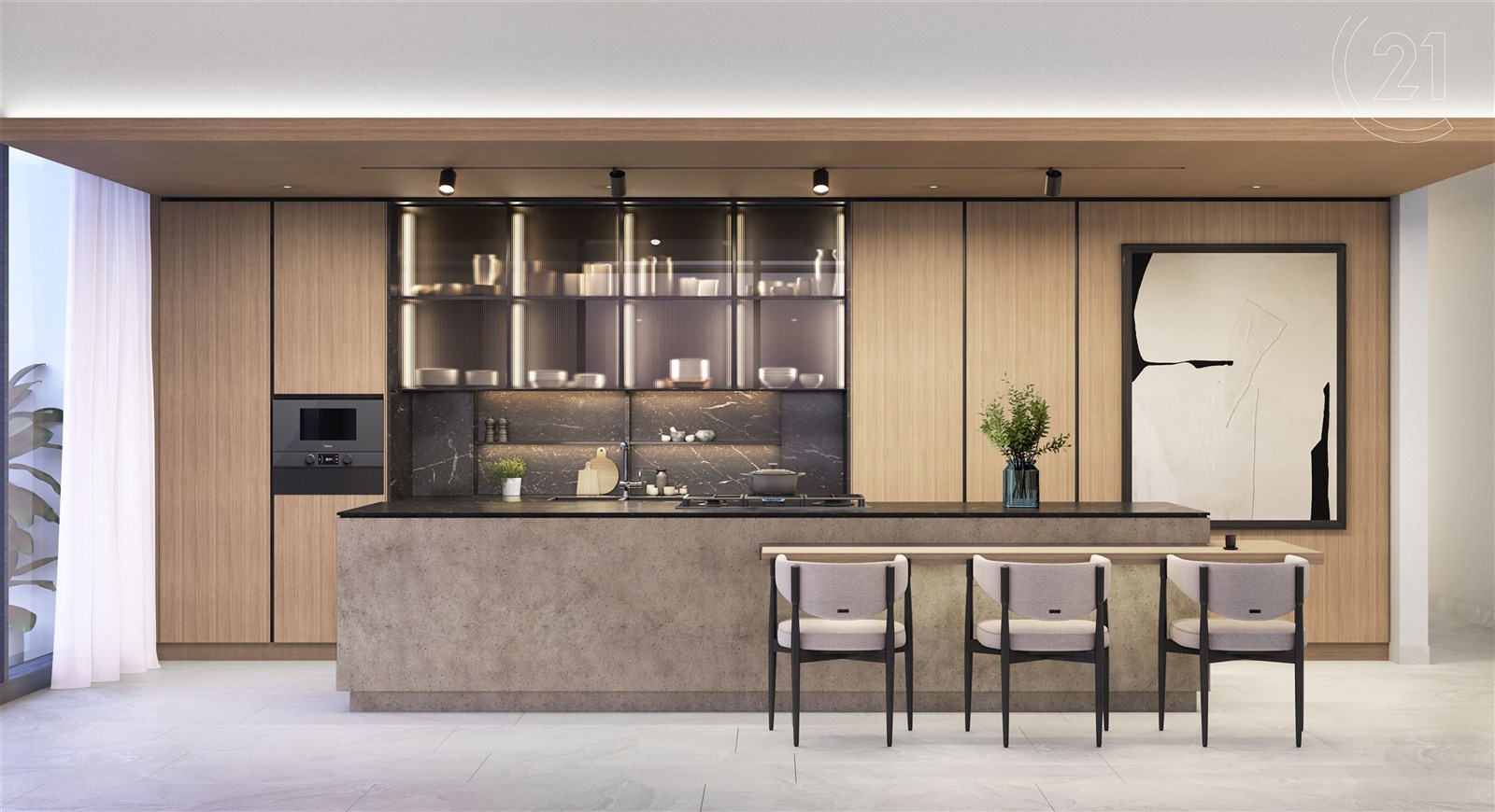 One River Point - kitchen