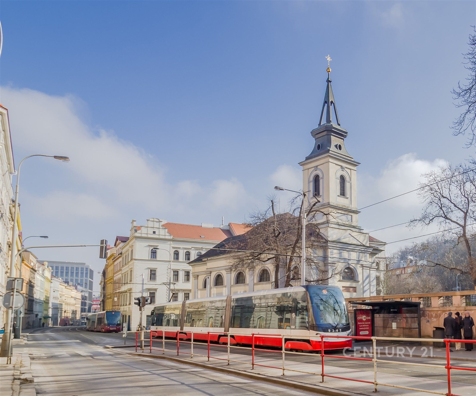 Tramvaj 200 m od domu (zast. Bertramka)