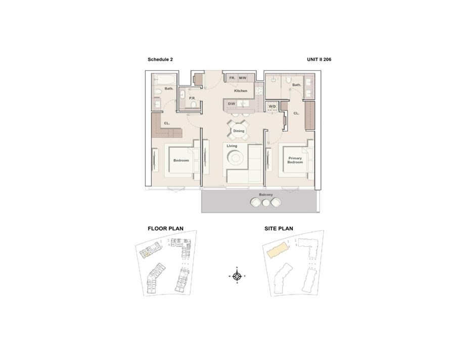Costa Mare - Floor plan unit II206