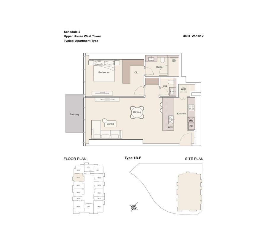 UH - floor plan unit 1812