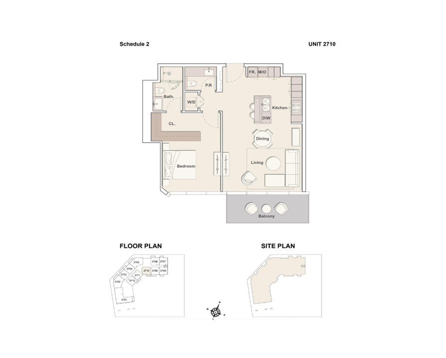 Claydon House - floor plan unit 2710