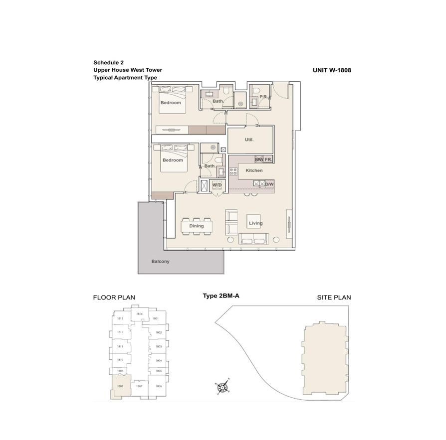 UH - floor plan unit 1808