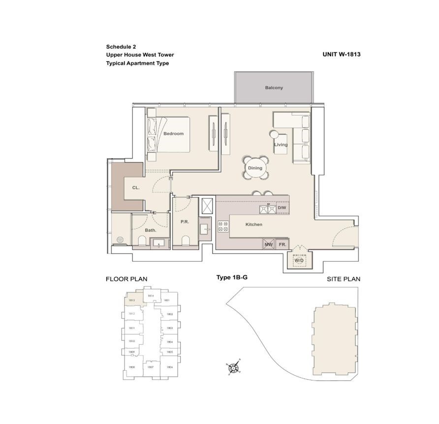 UH - floor plan unit 1813
