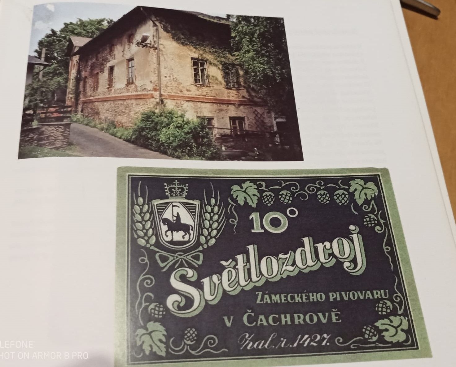 nálepka orig. pivo 10 st. Světlozdroj