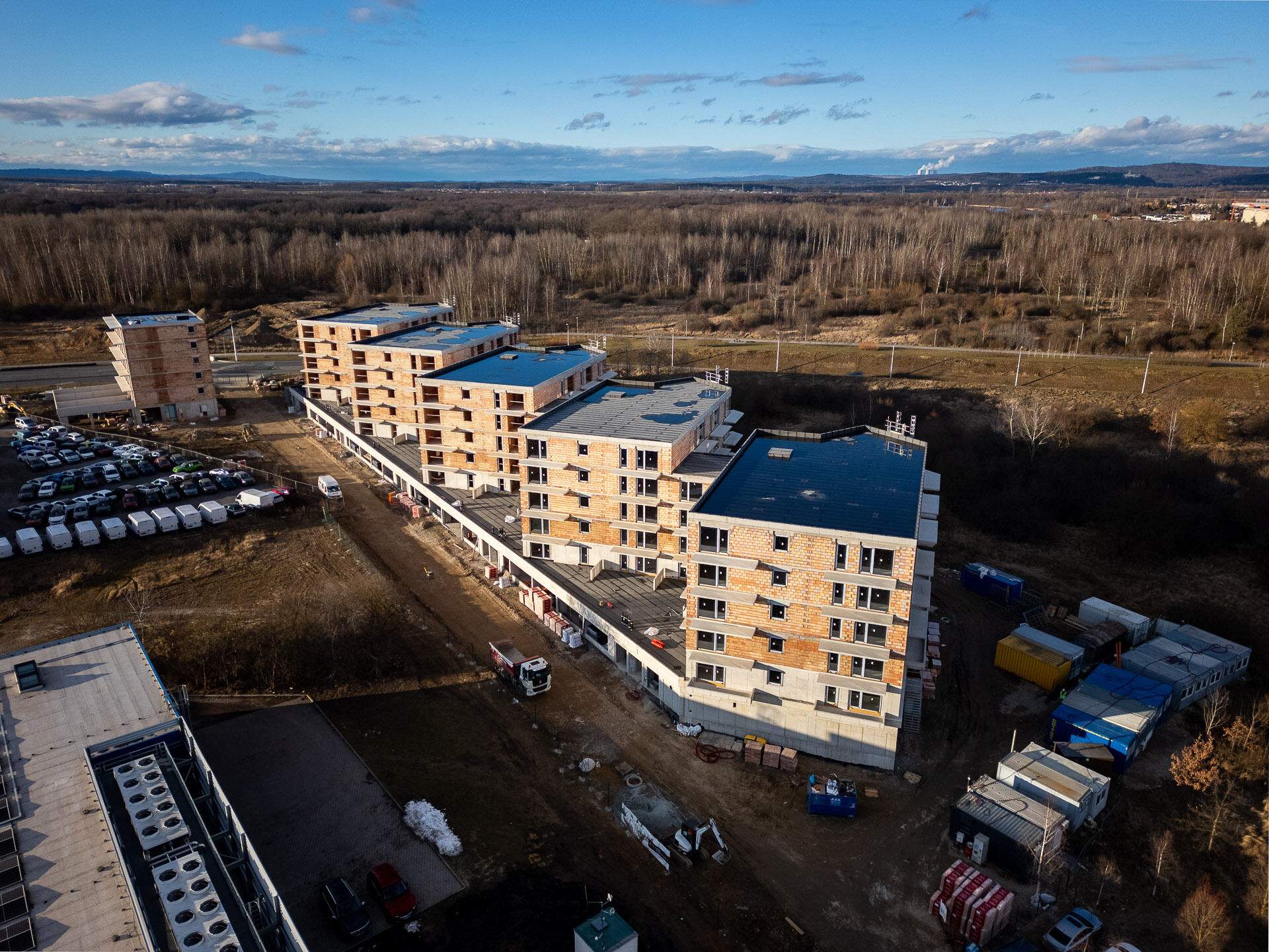 Celkový pohled na projekt Byty 4 Dvory