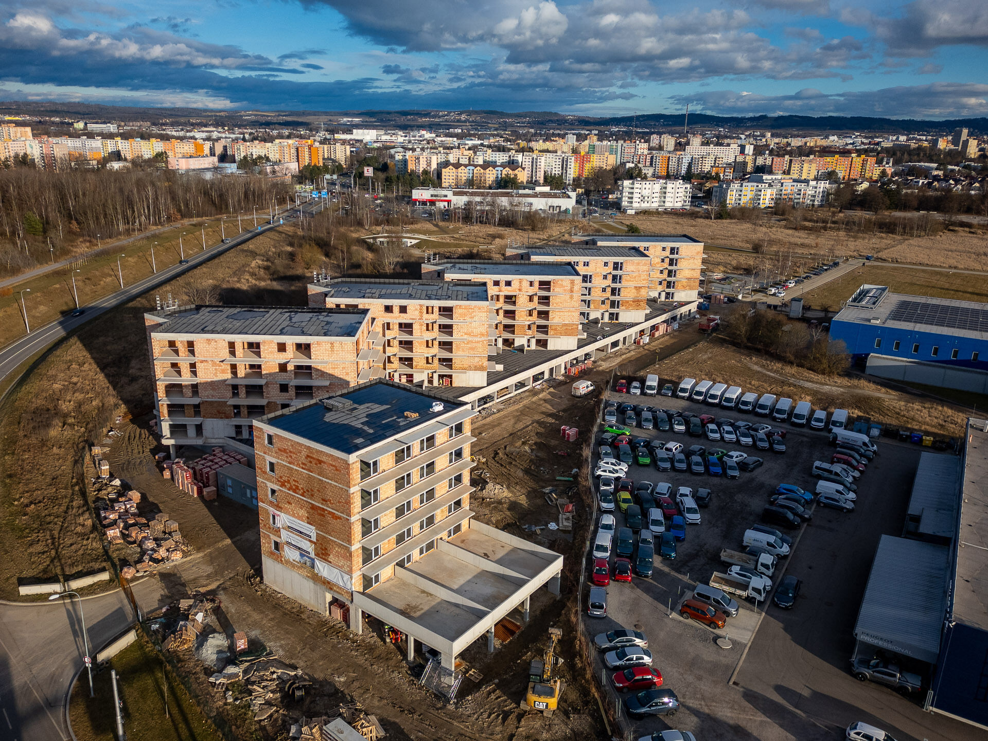 Celkový pohled na projekt Byty 4 Dvory