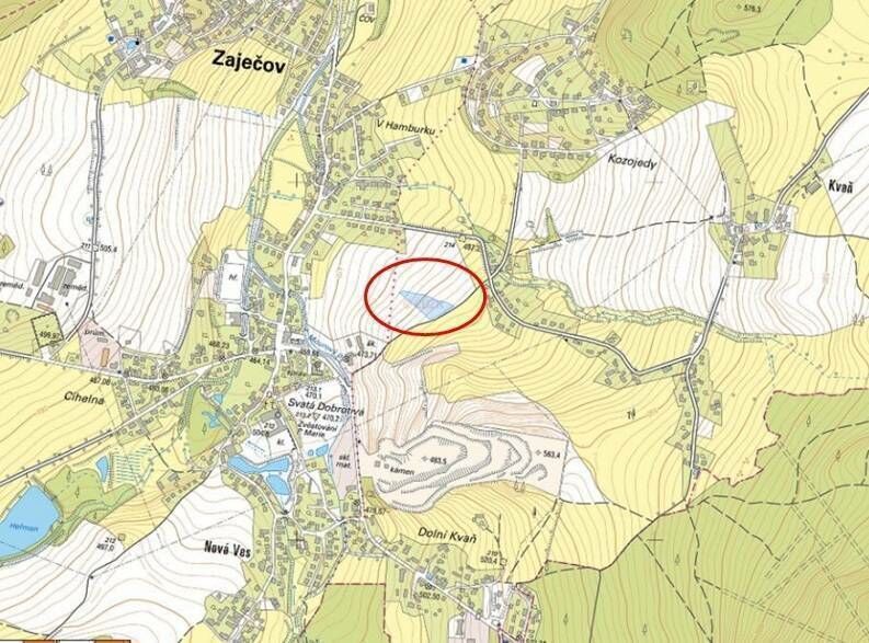 Pronájem zemědělské půdy, 889 m² Zaječov (okres Beroun), Kvaň, obrázek 4