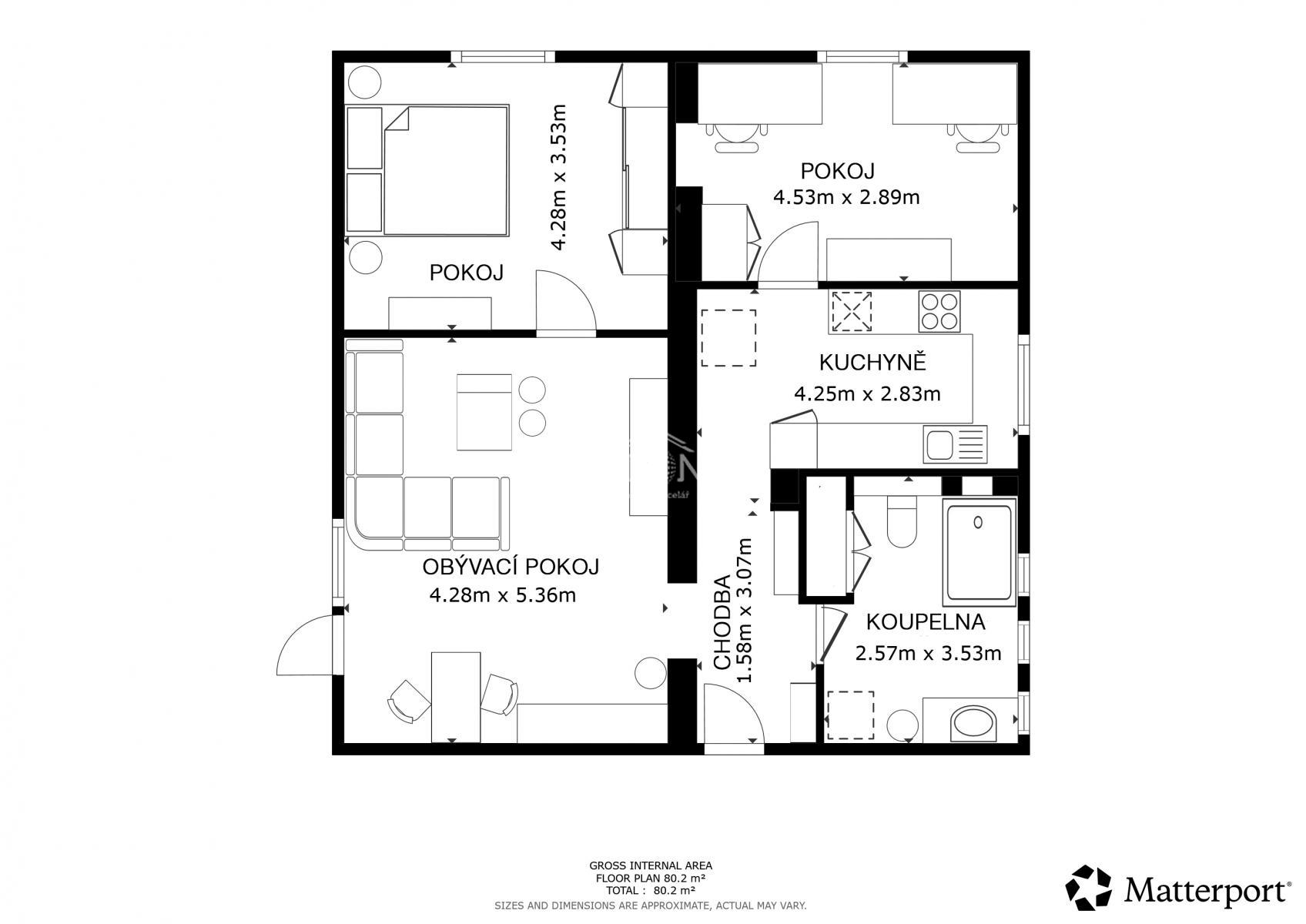 Prodej bytu 3+1 Jirkov 3 999 000 Kč, foto 6