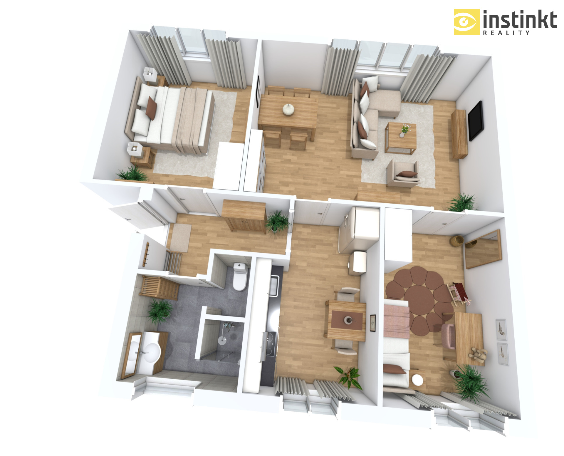 Pronájem bytu 3+1 Načeradec 14 700 Kč za měsíc, foto 2