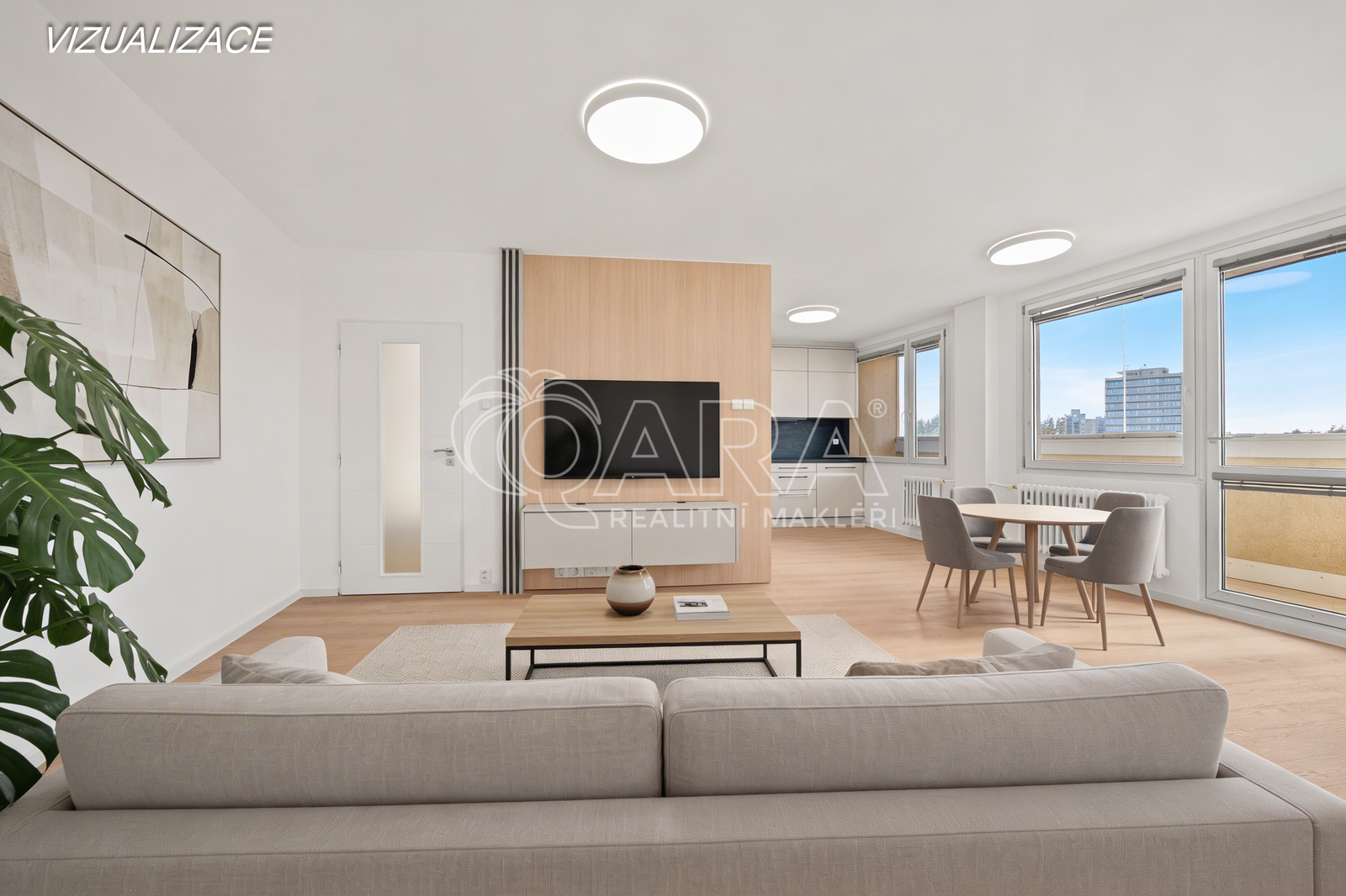 Obývací pokoj - vizualizace nábytku