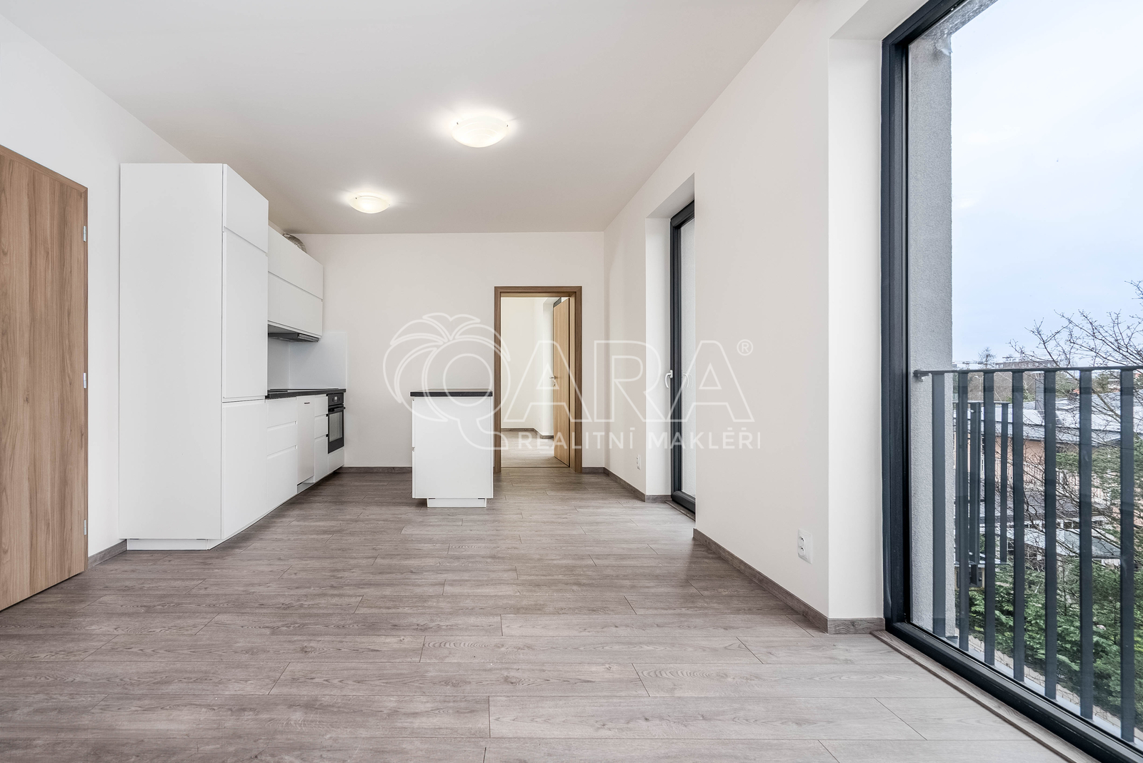 Kuchyňská linka s obývacím pokojem