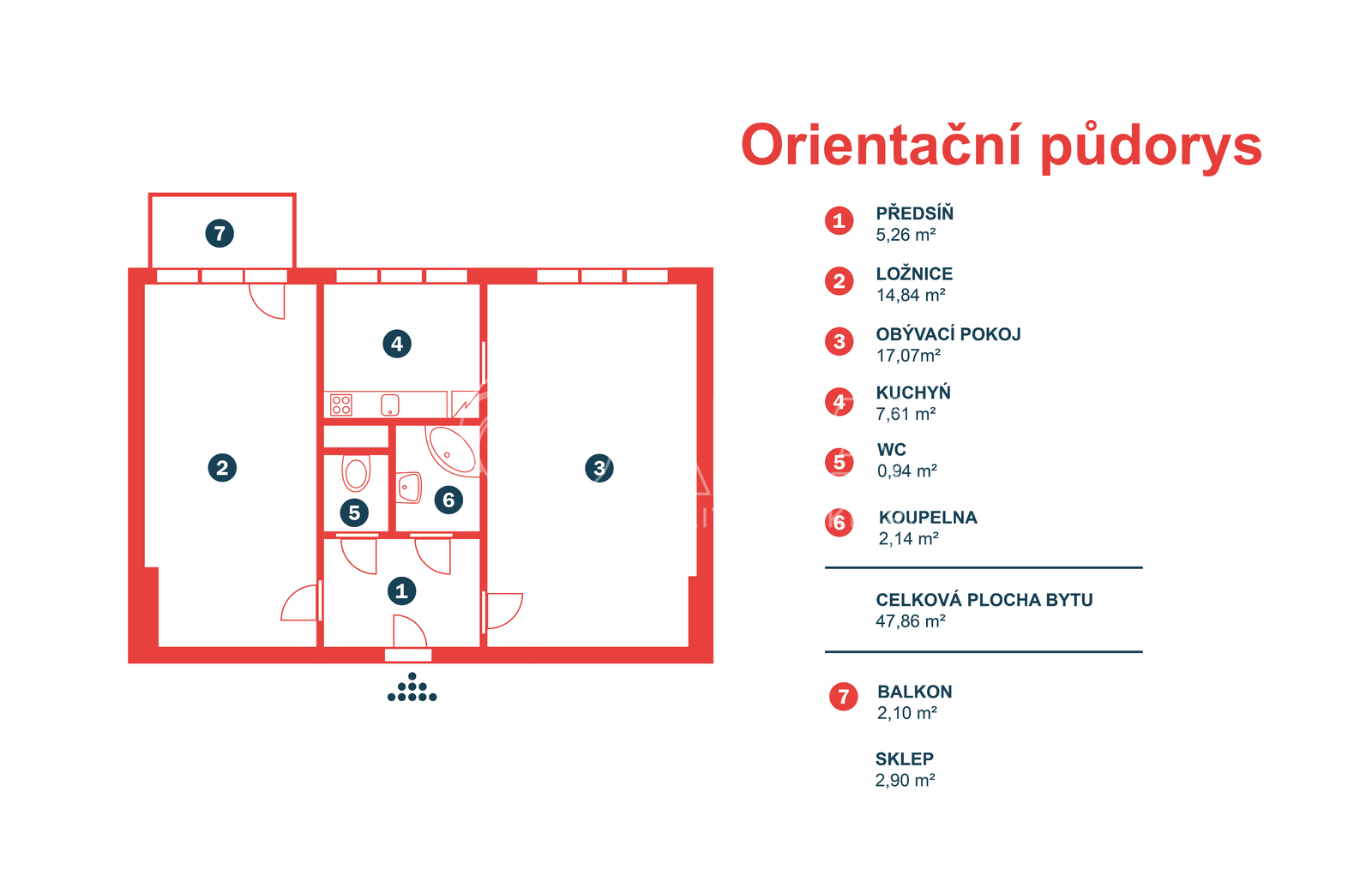 orientační půdorys