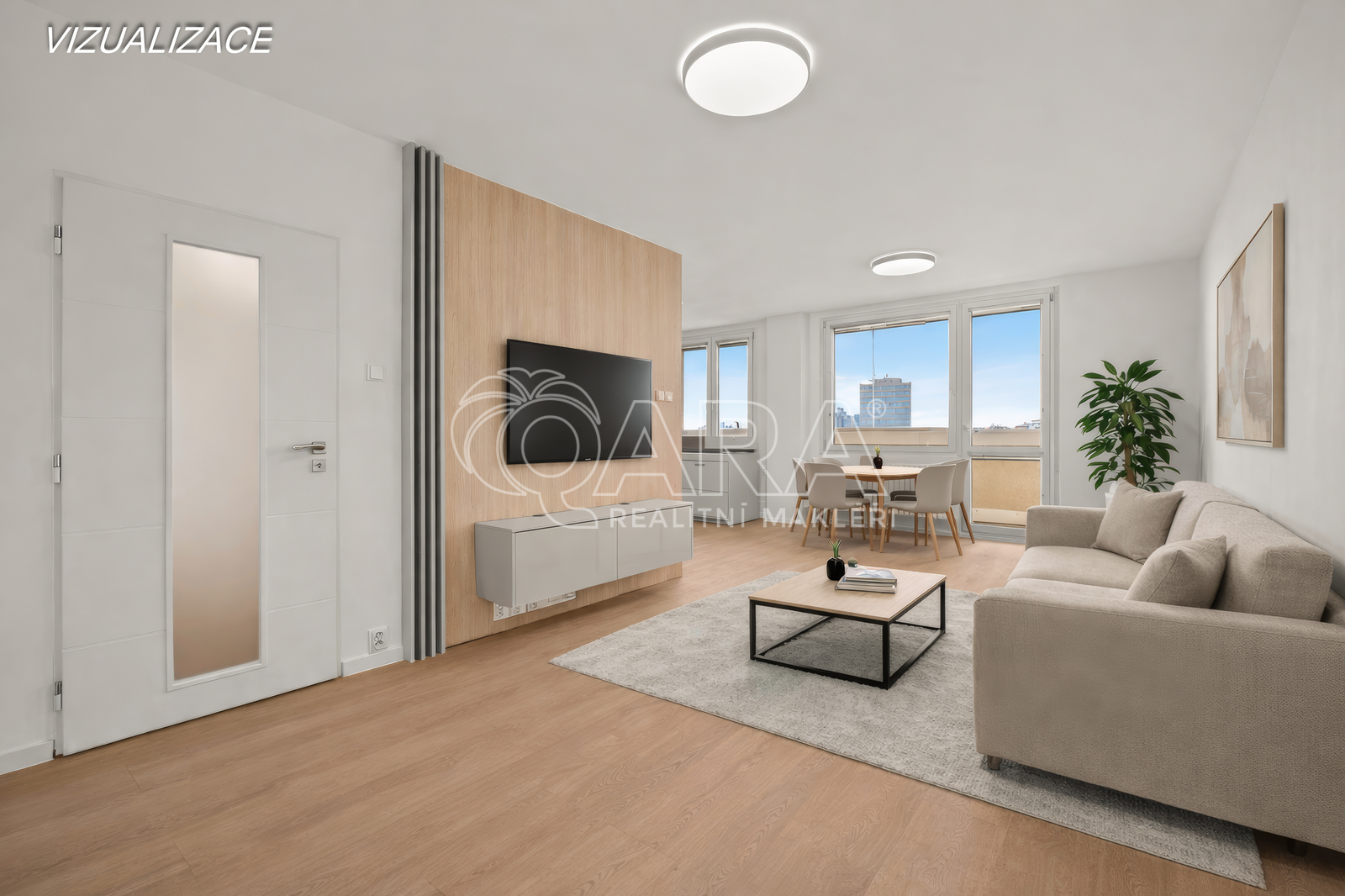 Obývací pokoj - vizualizace nábytku