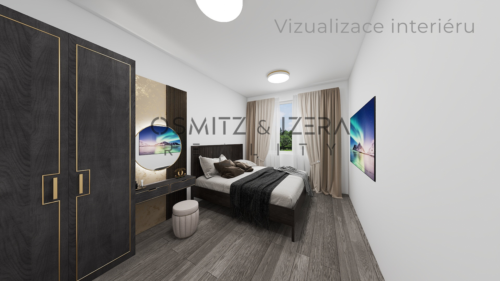 Byt 4+1 Praha Střížkov Vizualizace interiéru