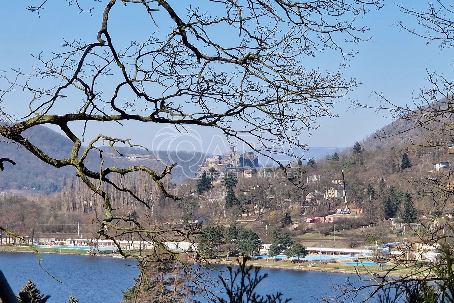 výhled na hrad Střekov