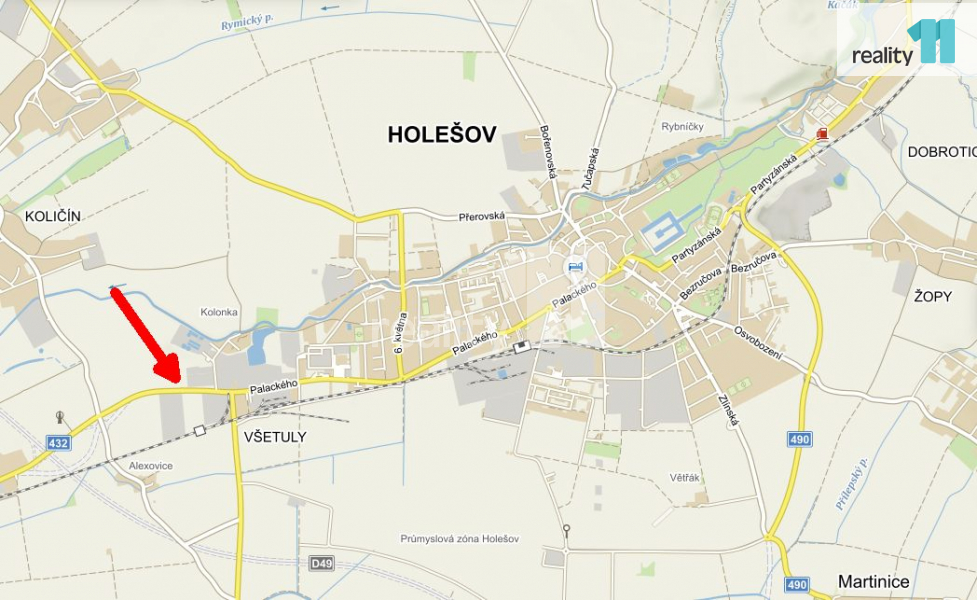 Prodej komerčního pozemku, 8 948 m² Holešov (okres Kroměříž), Všetuly, obrázek 3