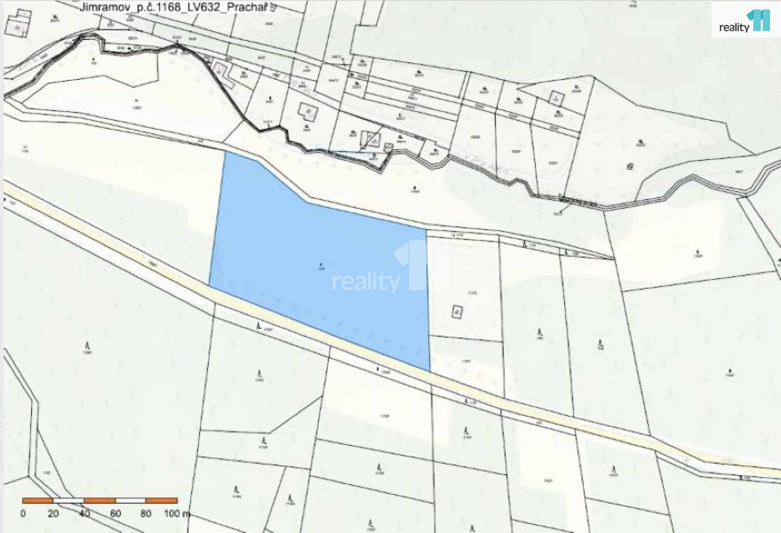 Jimramov - katastr mapa