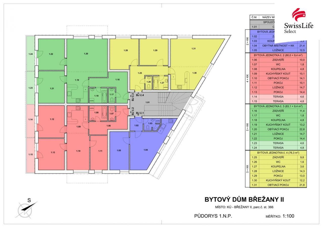 Prodej bytu 4+kk Břežany II 7 750 000 Kč, foto 17