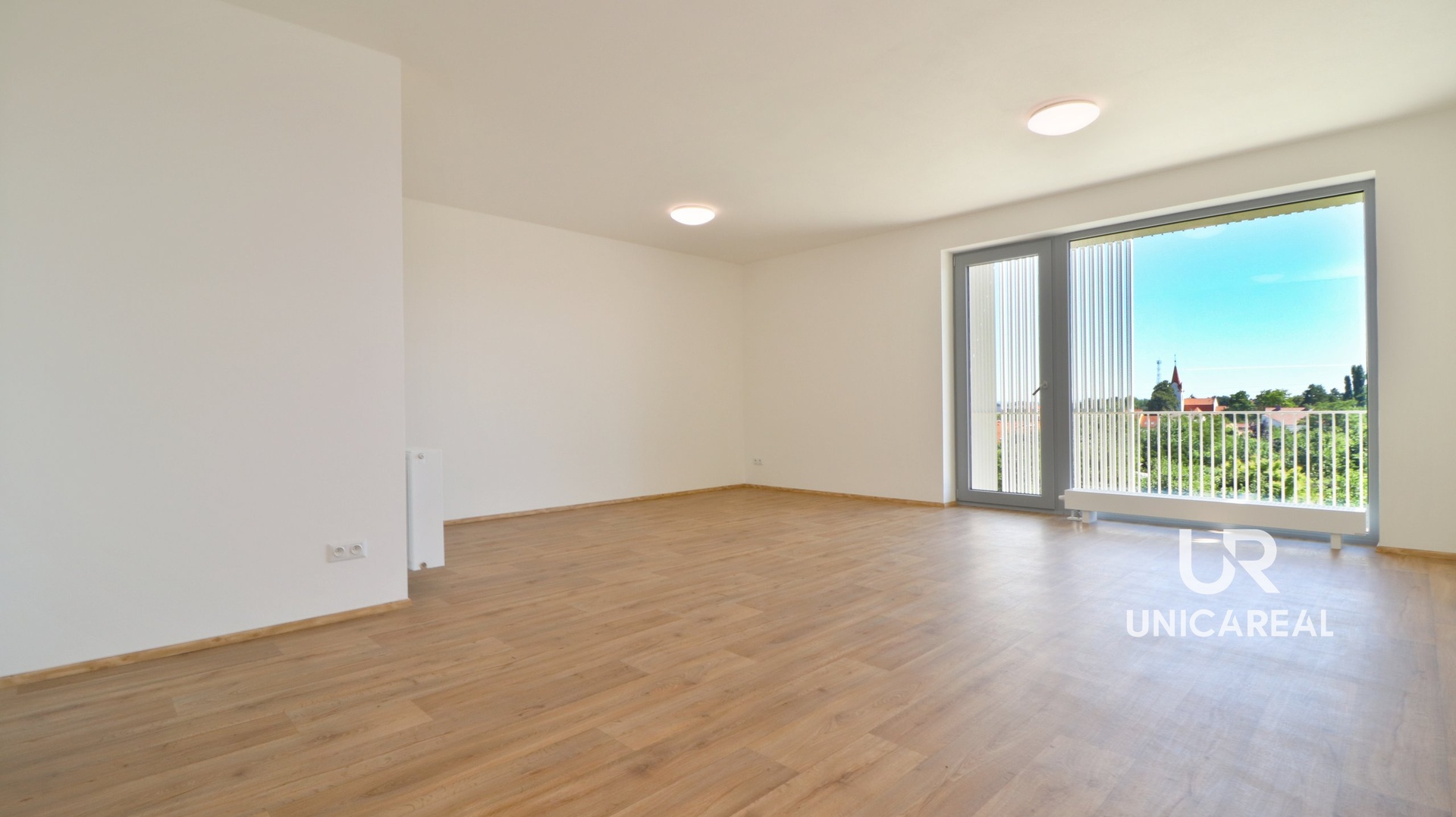 Pronájem bytu 1+kk, Brno-Horní Heršpice, ulice Řepová, obývací pokoj