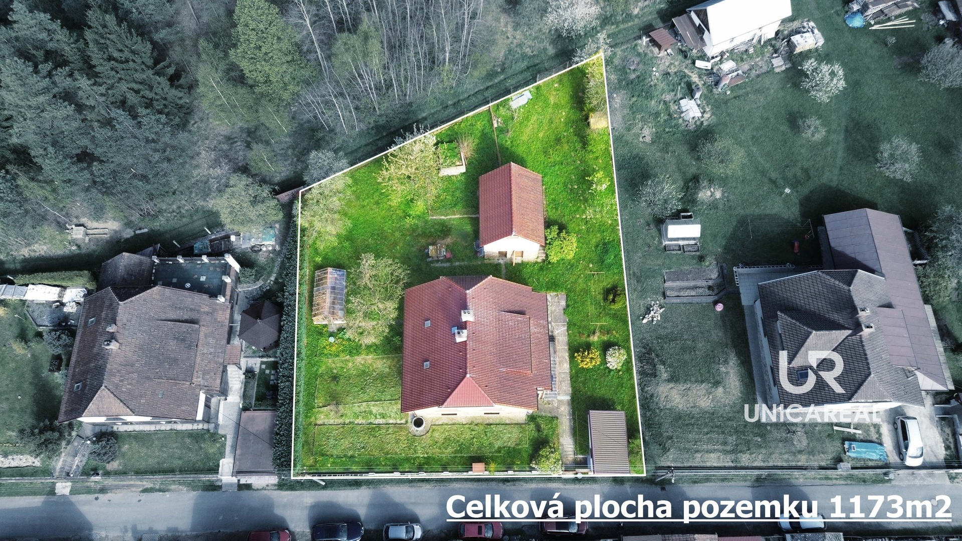 Prodej RD Dalečín, Vysočina, pohled pozemek
