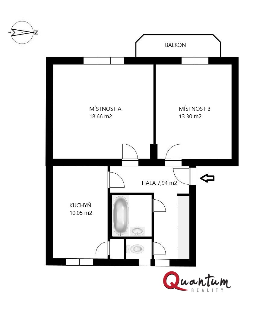 Plánek bytu Konzumní