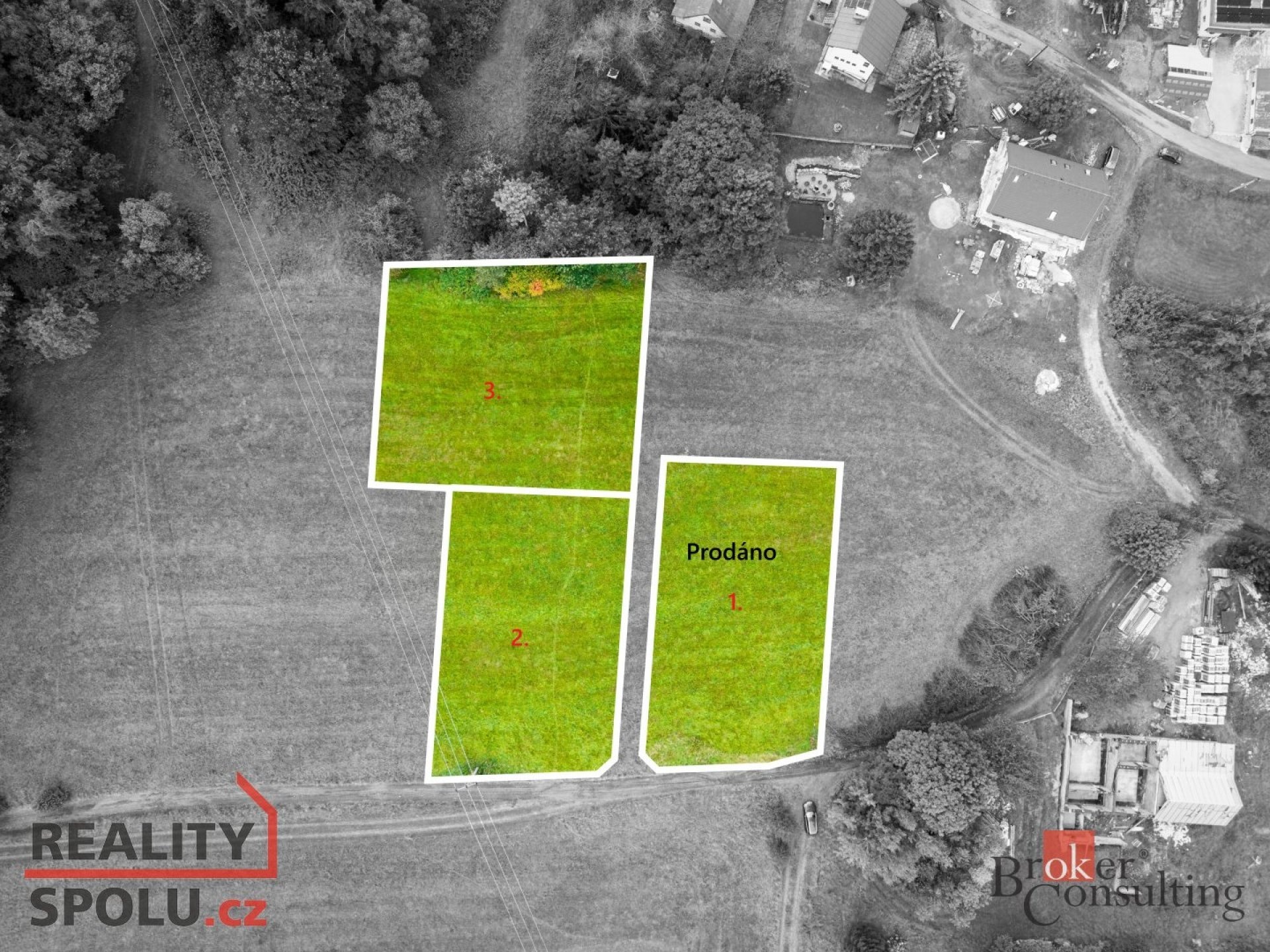 Prodej stavební parcely Nová Ves 2 500 000 Kč, foto 1