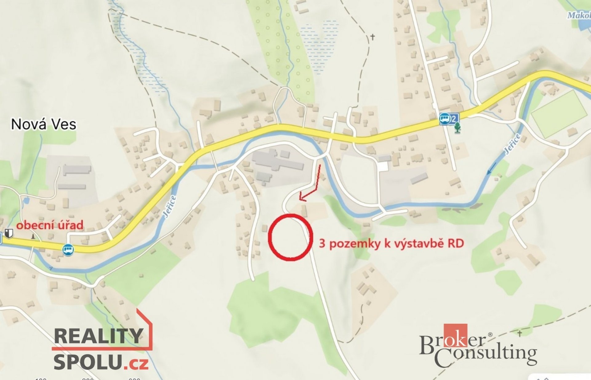 Prodej stavební parcely Nová Ves 2 500 000 Kč, foto 7