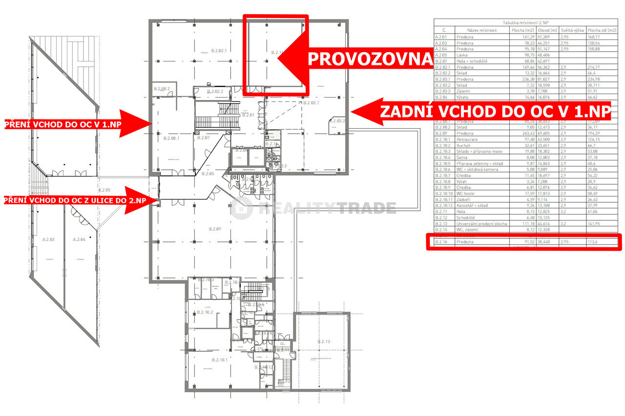 PRONÁJEM OBCHODNÍÍHO PROSTORU 91,52 M2, 2.NP, HLAVNÍ BUDOVA OC MAXIM STRAKONICE - Č.34 - - WWW.REALITYTRADE.CZ - E-MAIL: STRBACKA@REALITYTRADE.CZ - TEL. Č. 602 144 844