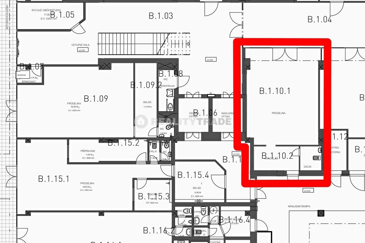PRONÁJEM KOMERČNÍHO PROSTORU Č. 21 - 58,22 M2, PŘÍ