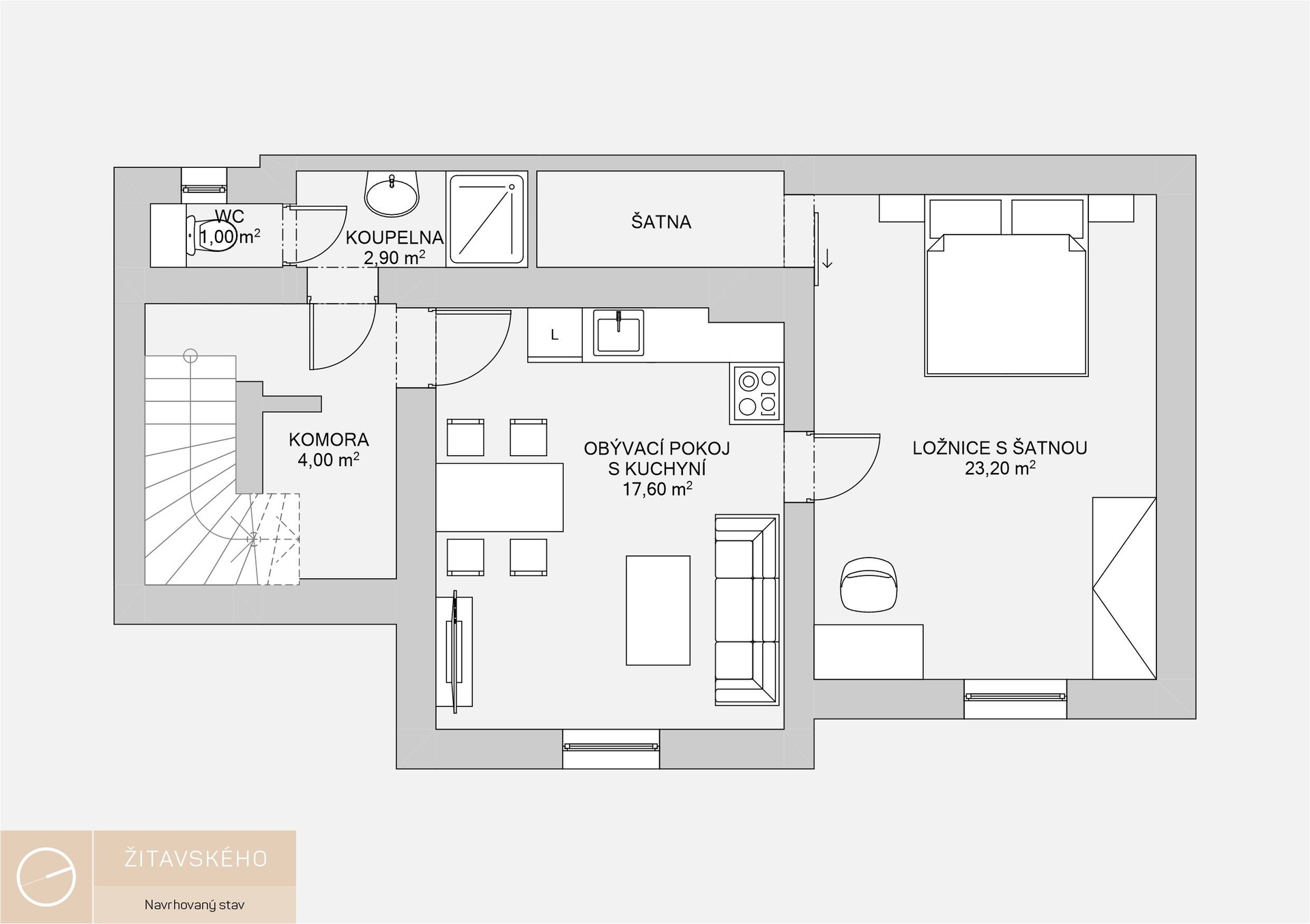 půdorysy suterén návrh